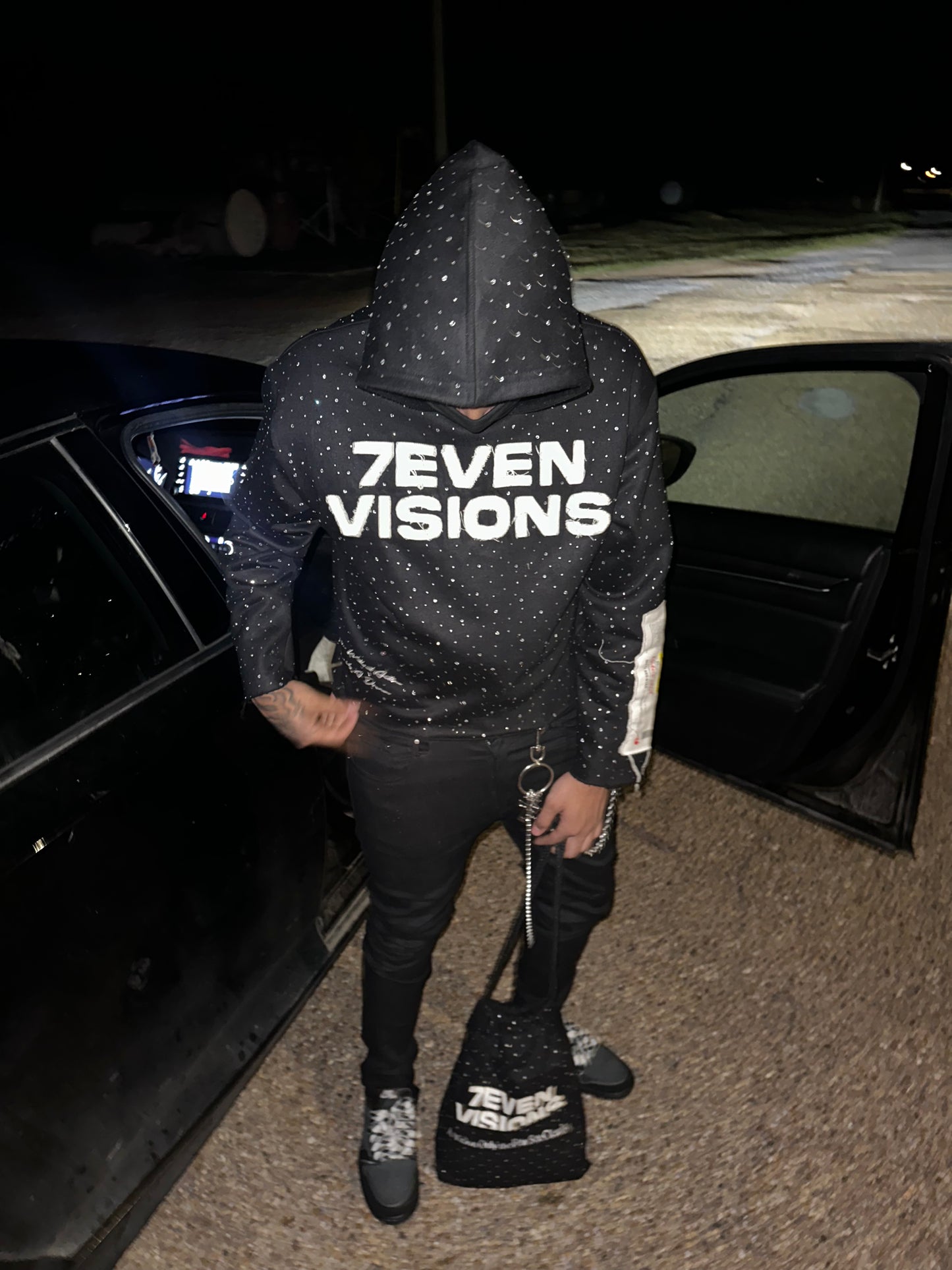 Rhinestone Jackets + Bag